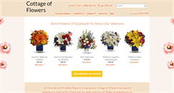Desktop Screenshot of cottageofflowers.net